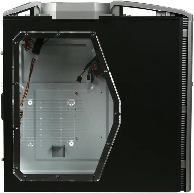 Alt view image 4 of 10 - Antec Six Hundred Black / Silver ATX Mid Tower Computer Case