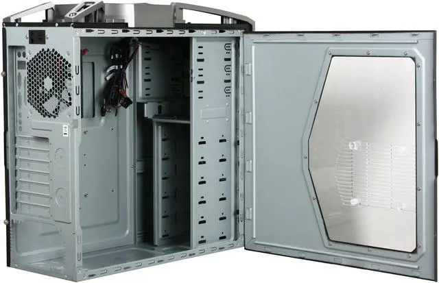 Alt view image 5 of 10 - Antec Six Hundred Black / Silver ATX Mid Tower Computer Case