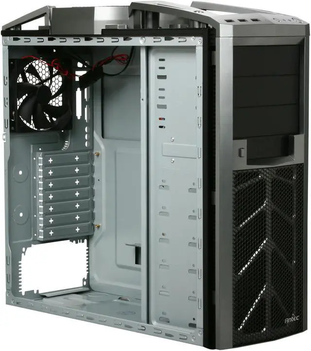 Alt view image 7 of 10 - Antec Six Hundred Black / Silver ATX Mid Tower Computer Case