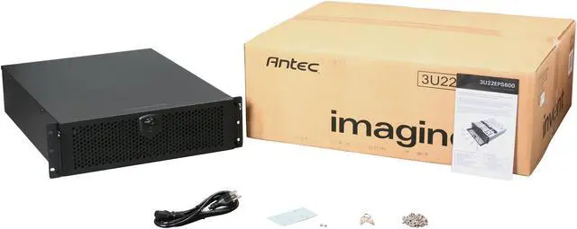 Alt view image 5 of 5 - Antec 3U22EPS600 3U Rackmount Server Case 600W