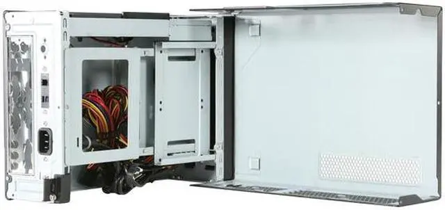 Alt view image 6 of 12 - Antec ISK Series ISK 300-150 Black 0.8mm Cold Rolled Steel Mini-ITX Desktop Computer Case 150W Power Supply