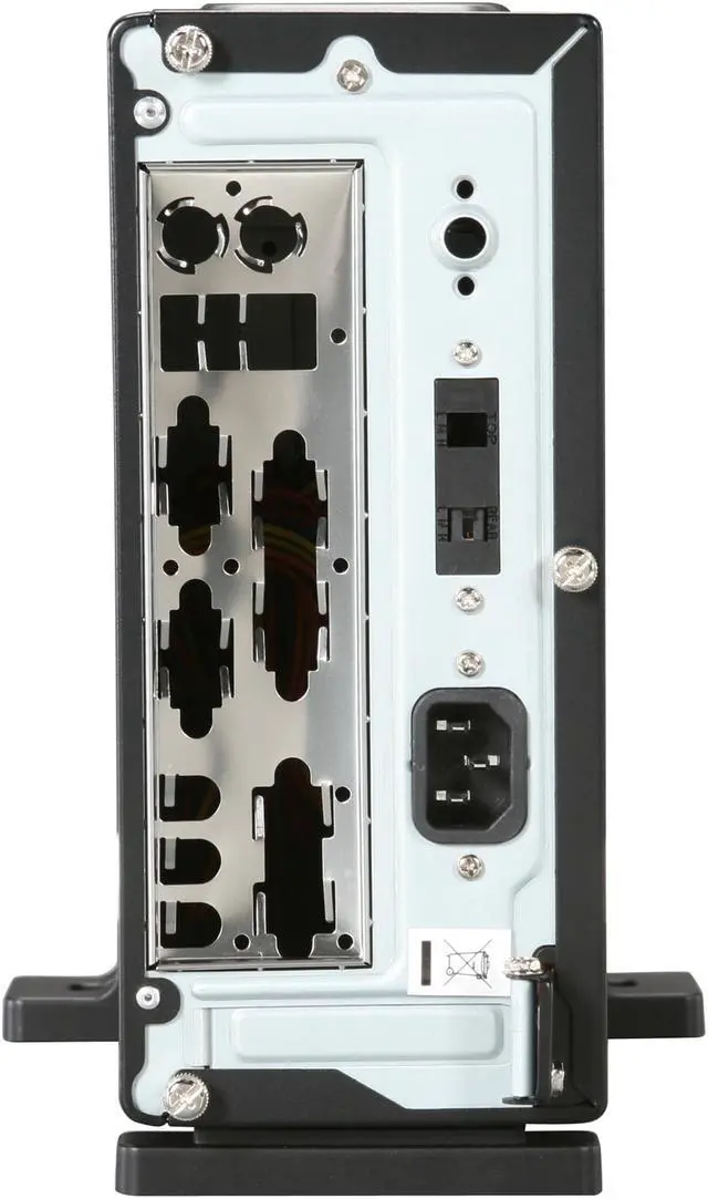 Alt view image 10 of 12 - Antec ISK Series ISK 300-150 Black 0.8mm Cold Rolled Steel Mini-ITX Desktop Computer Case 150W Power Supply