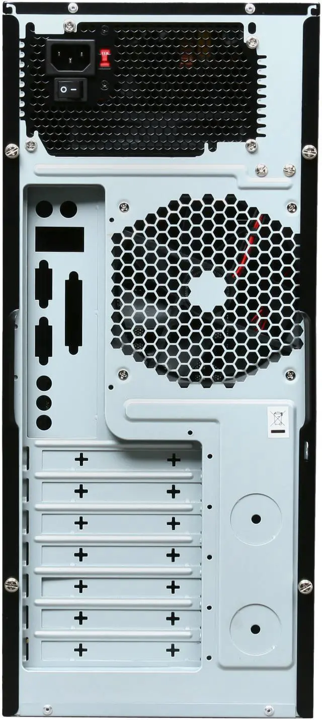Alt view image 8 of 9 - Antec New Solution VSK2450 Black Steel ATX Mid Tower Computer Case 450W Power Supply