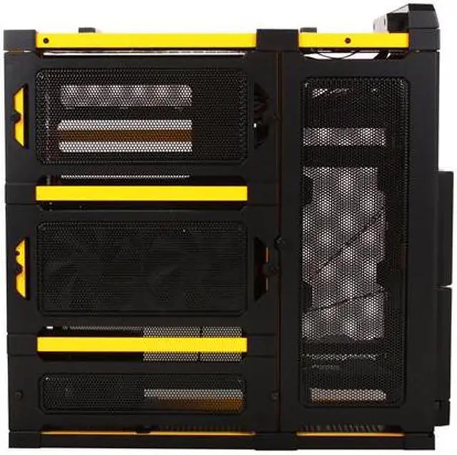 Alt view image 4 of 10 - Antec Lanboy air Yellow Black / Yellow Steel / Plastic ATX Mid Tower Computer Modular Case