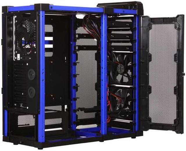 Alt view image 5 of 10 - Antec Lanboy air Blue Black / Blue ATX Mid Tower Computer Modular Case