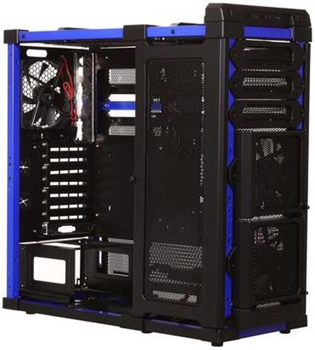 Alt view image 7 of 10 - Antec Lanboy air Blue Black / Blue ATX Mid Tower Computer Modular Case