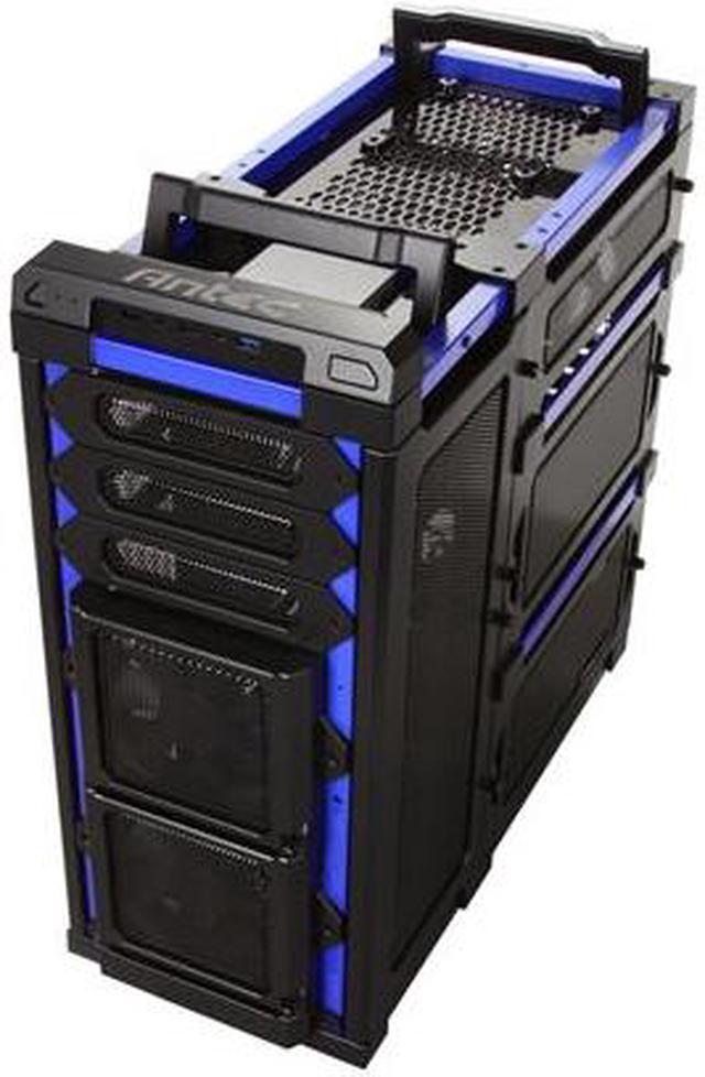 Alt view image 9 of 10 - Antec Lanboy air Blue Black / Blue ATX Mid Tower Computer Modular Case