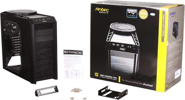 Alt view image 10 of 10 - Antec Nine Hundred Two V3 Black Steel ATX Mid Tower Gaming Case