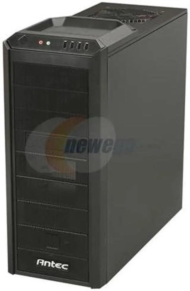 Alt view image 3 of 10 - Antec One Hundred Black Steel / Plastic ATX Mid Tower Computer Case