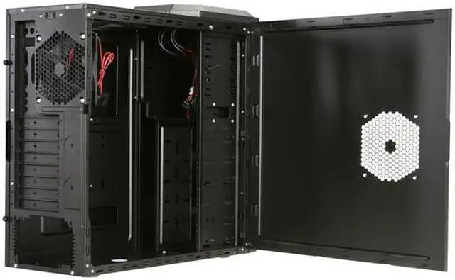 Alt view image 5 of 10 - Antec One Hundred Black Steel / Plastic ATX Mid Tower Computer Case
