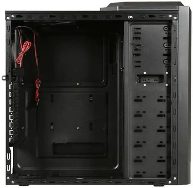 Alt view image 6 of 10 - Antec One Hundred Black Steel / Plastic ATX Mid Tower Computer Case