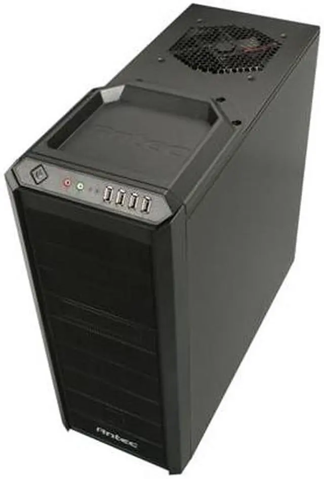 Alt view image 8 of 10 - Antec One Hundred Black Steel / Plastic ATX Mid Tower Computer Case