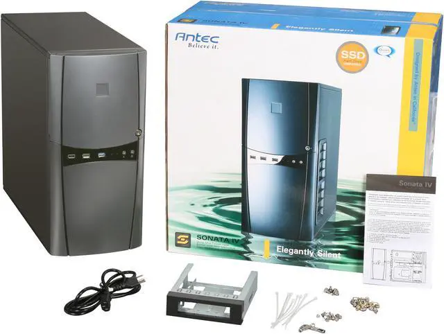 Alt view image 9 of 9 - Antec SONATA IV Black 0.8 mm SECC ATX Mid Tower Computer Case 620W Power Supply