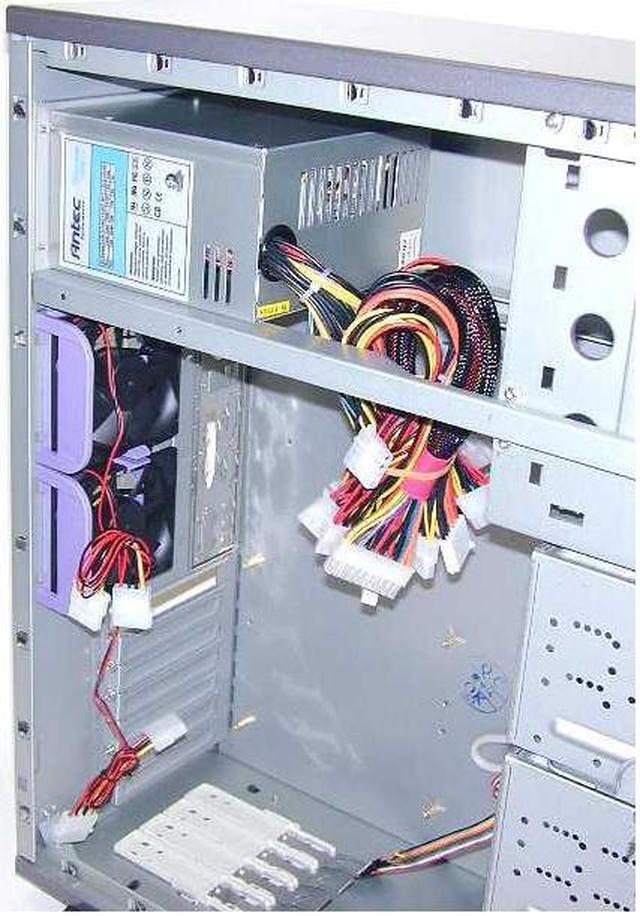 Alt view image 4 of 7 - Antec Performance Plus PLUS1080AMG Metalic Gray 1mm SECC Steel Server Computer Case 430W TruePower Power Supply