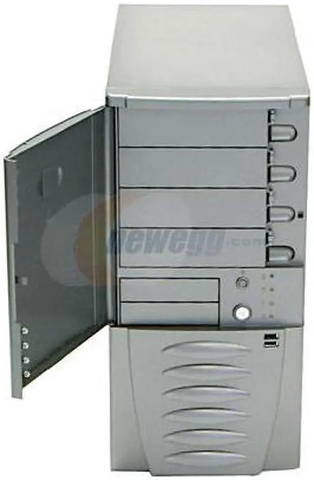 Alt view image 2 of 9 - Antec Solution SLK2600AMB Metallic bronze Steel ATX Mid Tower Computer Case 300W Power Supply