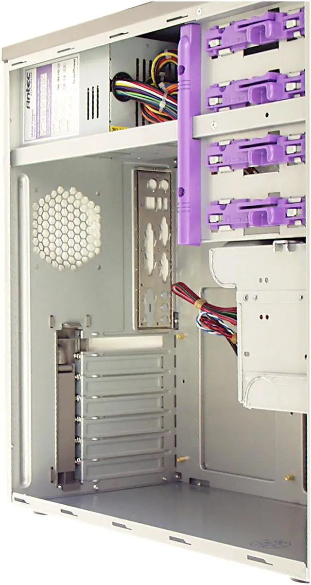 Alt view image 5 of 9 - Antec Solution SLK2600AMB Metallic bronze Steel ATX Mid Tower Computer Case 300W Power Supply