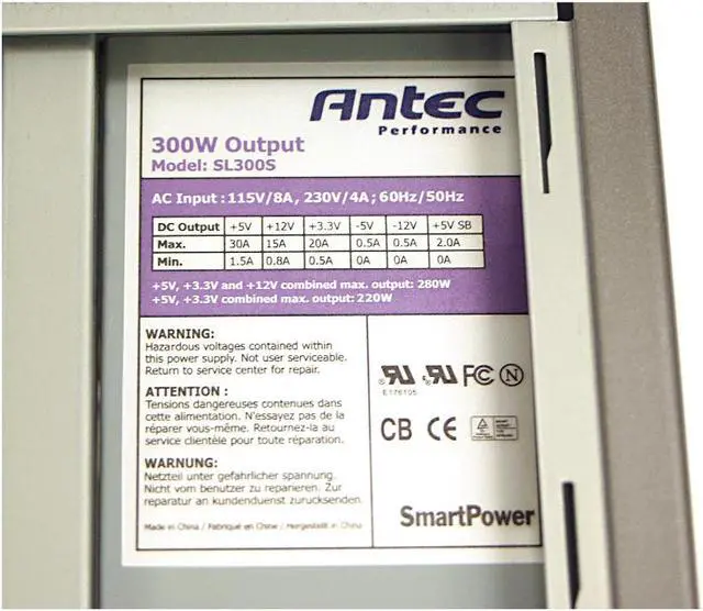 Alt view image 8 of 9 - Antec Solution SLK2600AMB Metallic bronze Steel ATX Mid Tower Computer Case 300W Power Supply