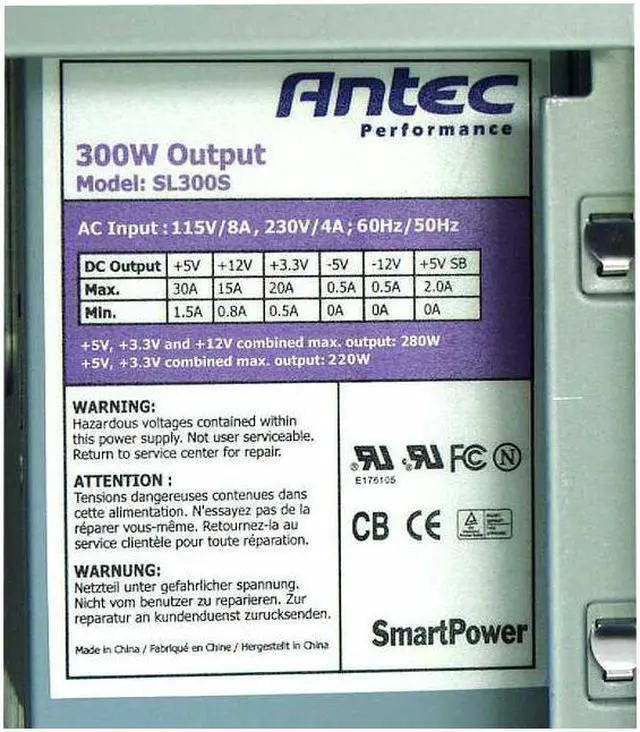Alt view image 10 of 12 - Antec Performance II SX630II Beige 1mm SECC Steel ATX Mini Tower Computer Case 300W Power Supply