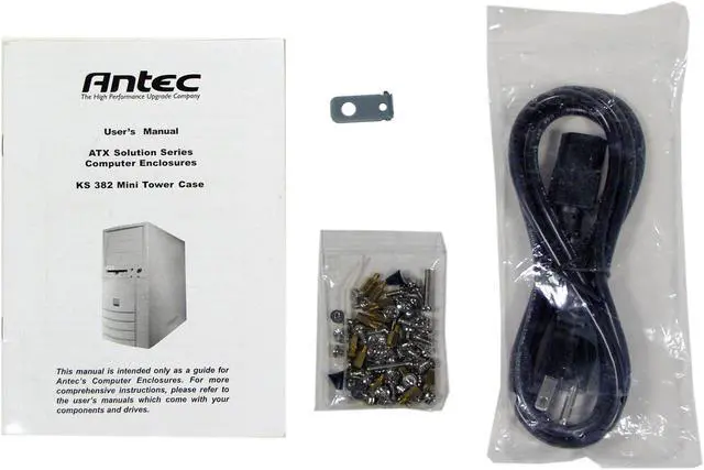 Alt view image 6 of 7 - Antec KS382+PP255XH Beige ATX Mini Tower Computer Case 250W Power Supply - OEM