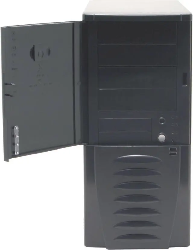 Alt view image 7 of 16 - Antec Solution SLK3700-BQE Black Steel ATX Mid Tower Computer Case Single fan 350W SmartPower ATX12V Power Supply