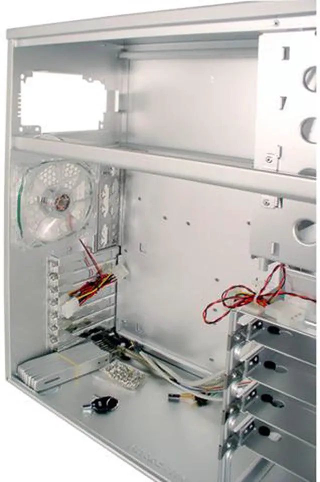 Alt view image 7 of 10 - Antec Performance I P-160WF Silver 1.2mm Anodized Aluminum ATX Mid Tower Computer Case