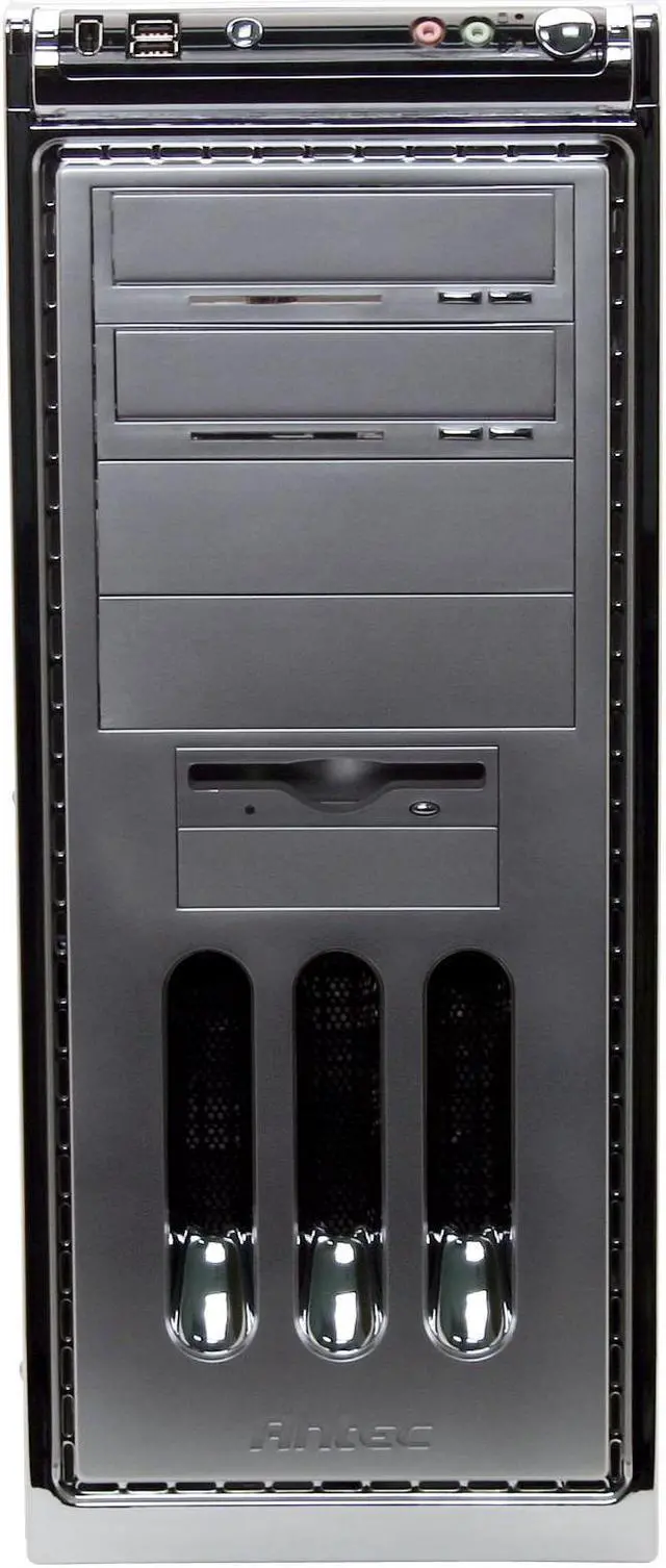 Alt view image 2 of 10 - Antec Performance I P-160WF Silver 1.2mm Anodized Aluminum ATX Mid Tower Computer Case