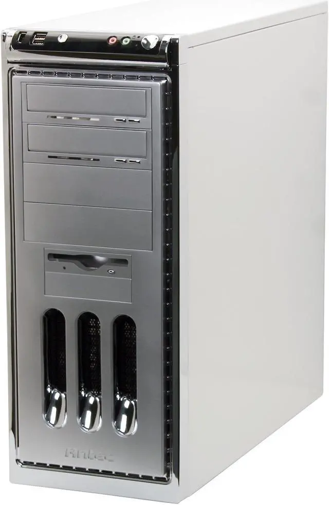 Alt view image 3 of 10 - Antec Performance I P-160WF Silver 1.2mm Anodized Aluminum ATX Mid Tower Computer Case