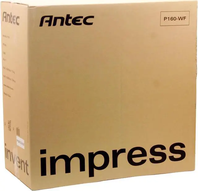 Alt view image 10 of 10 - Antec Performance I P-160WF Silver 1.2mm Anodized Aluminum ATX Mid Tower Computer Case