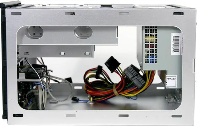 Alt view image 2 of 7 - Antec LifeStyle ARIA Silver/Deep blue Aluminum Micro ATX Desktop Computer Case 300Watt SmartPower Active PFC Power Supply