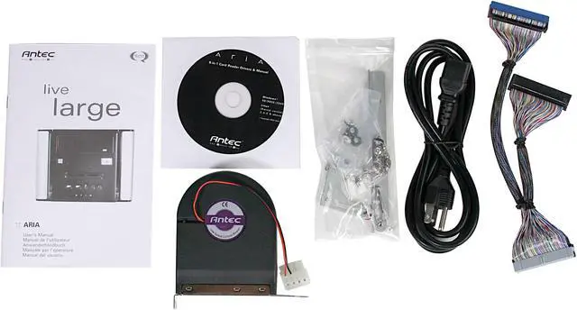 Alt view image 6 of 7 - Antec LifeStyle ARIA Silver/Deep blue Aluminum Micro ATX Desktop Computer Case 300Watt SmartPower Active PFC Power Supply