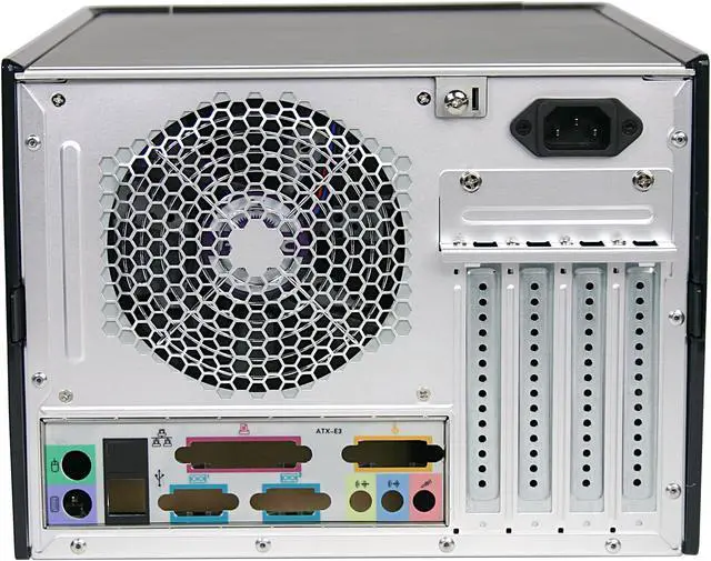 Alt view image 4 of 7 - Antec LifeStyle ARIA Silver/Deep blue Aluminum Micro ATX Desktop Computer Case 300Watt SmartPower Active PFC Power Supply