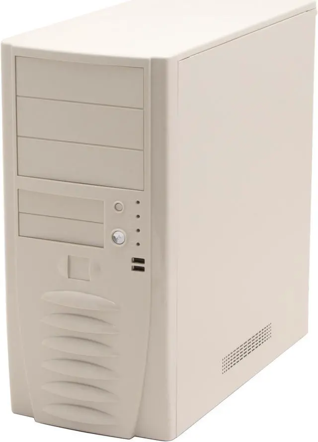 Alt view image 2 of 15 - Antec Solution SLK1650 Beige Steel ATX Mini Tower Computer Case 350W Power Supply
