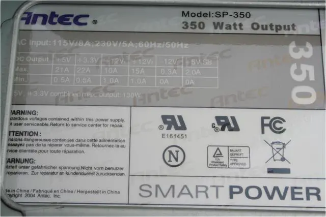 Alt view image 12 of 15 - Antec Solution SLK1650 Beige Steel ATX Mini Tower Computer Case 350W Power Supply