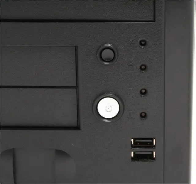 Alt view image 4 of 16 - Antec Solution SLK1650B Black Steel ATX Mini Tower Computer Case 350W Power Supply