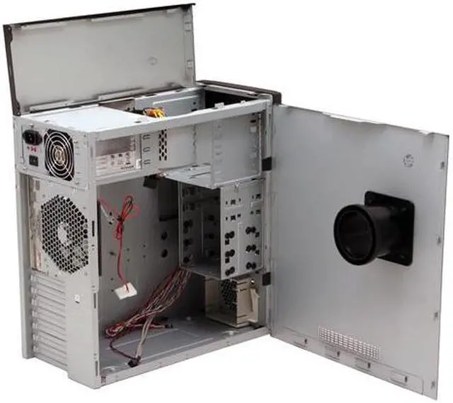 Alt view image 8 of 16 - Antec Solution SLK1650B Black Steel ATX Mini Tower Computer Case 350W Power Supply