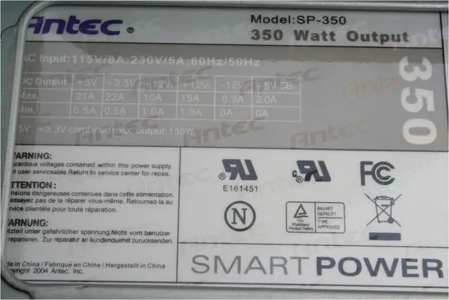 Alt view image 14 of 16 - Antec Solution SLK1650B Black Steel ATX Mini Tower Computer Case 350W Power Supply