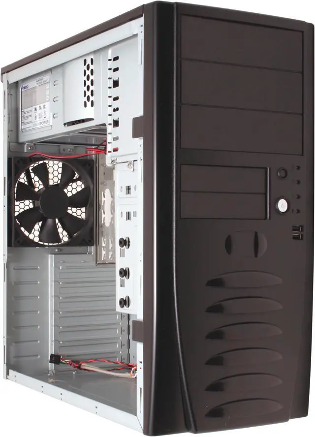 Alt view image 10 of 16 - Antec Solution SLK1650B Black Steel ATX Mini Tower Computer Case 350W Power Supply