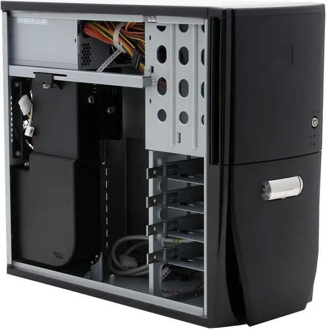 Alt view image 9 of 12 - Antec LifeStyle SONATA II Piano Black Steel ATX Mid Tower Computer Case 450W SmartPower 2.0 Power Supply
