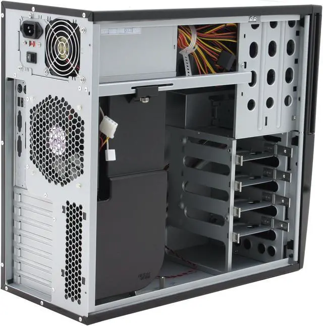 Alt view image 8 of 12 - Antec LifeStyle SONATA II Piano Black Steel ATX Mid Tower Computer Case 450W SmartPower 2.0 Power Supply