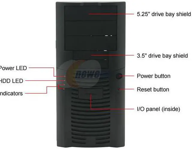 Alt view image 2 of 15 - Antec Performance TX640B Black Steel ATX Mini Tower Computer Case 400W Power Supply
