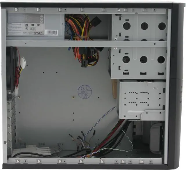 Alt view image 8 of 15 - Antec Performance TX640B Black Steel ATX Mini Tower Computer Case 400W Power Supply