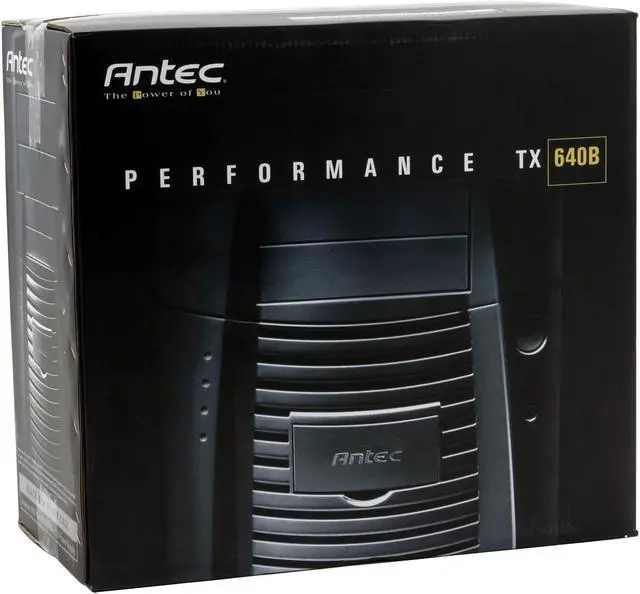 Alt view image 15 of 15 - Antec Performance TX640B Black Steel ATX Mini Tower Computer Case 400W Power Supply