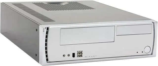 Main image of Antec MINUET II Black/Silver Steel Micro ATX Slim Case Computer Case 220Watt SmartPower Power Supply