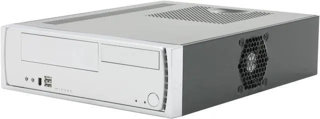 Alt view image 3 of 12 - Antec MINUET II Black/Silver Steel Micro ATX Slim Case Computer Case 220Watt SmartPower Power Supply