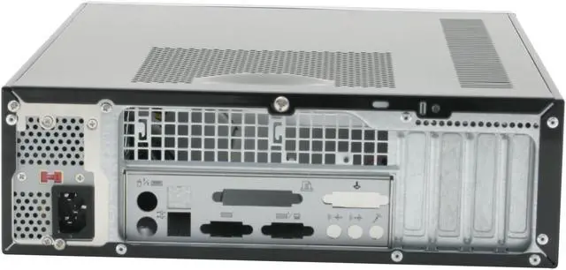 Alt view image 5 of 12 - Antec MINUET II Black/Silver Steel Micro ATX Slim Case Computer Case 220Watt SmartPower Power Supply
