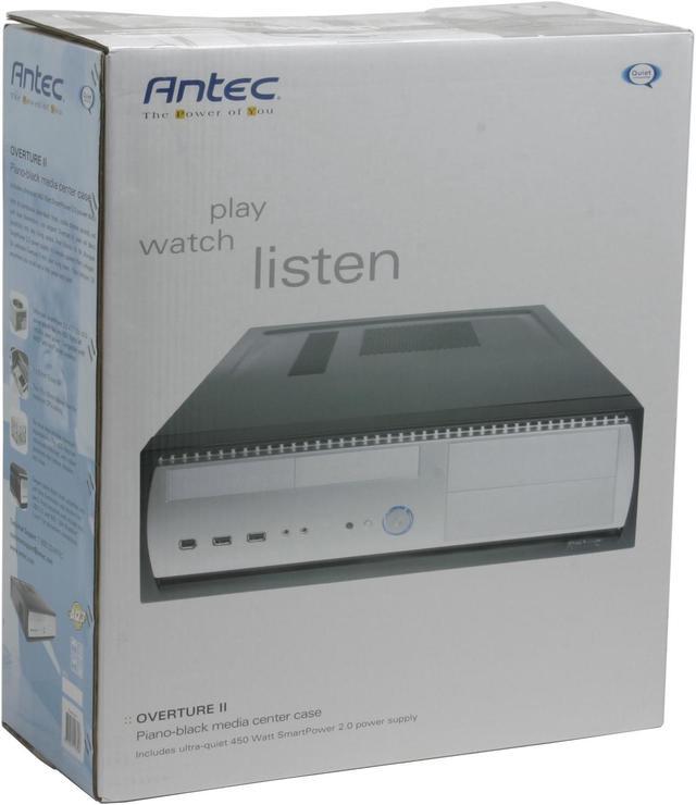 Alt view image 9 of 9 - Antec LifeStyle Overture II Piano-Black/ Silver Steel ATX Desktop Computer Case 450W SmartPower 2.0 ATX12V v2.01 compliant Power Supply