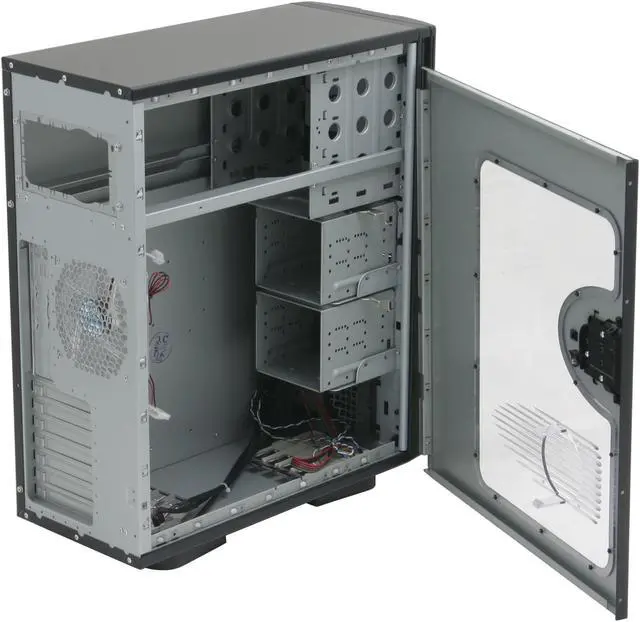 Alt view image 7 of 14 - Antec Performance Plus PlusView II Black Steel / Plastic ATX Mid Tower Computer Case