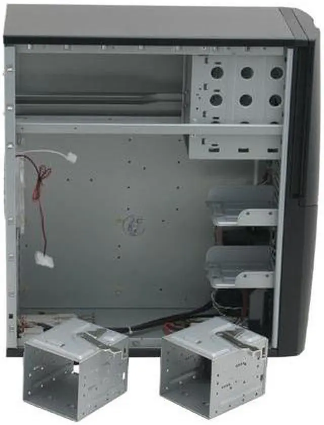 Alt view image 8 of 14 - Antec Performance Plus PlusView II Black Steel / Plastic ATX Mid Tower Computer Case