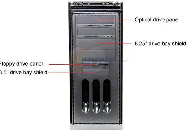 Alt view image 3 of 11 - Antec Performance One P-160W Silver 1.2mm Anodized Aluminum ATX Mid Tower Computer Case