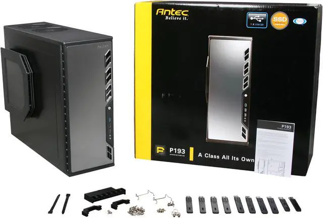 Alt view image 9 of 9 - Antec Performance One Series P193 V3 Black Steel ATX Full Tower Computer Case